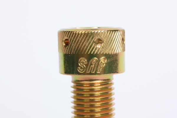 Copper screw with SAF stamp